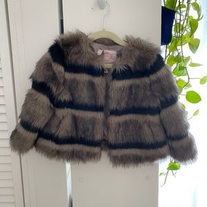 LIKE NEW Appaman Fine Tailoring Girls Faux Fur Jacket